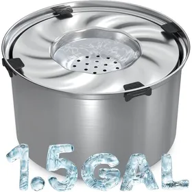 Comparer les prix de Gamelle deau pour chien 56 L - Gamelle anti-déversement en acier inoxydable pour grands chiens - Gamelle à grande capacité pour