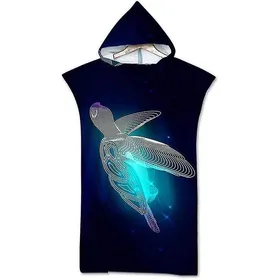 Meilleurs prix pour Peignoir unisexe pour adulte en microfibre, poncho à capuche, serviette de bain, peignoir de surf d'été, peignoir de natation, p