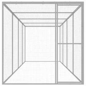 Meilleurs prix pour Meilleures Poulailler-Enclos-Cage pour chat 6x15x15 m - acier galvanisé SSD5102349