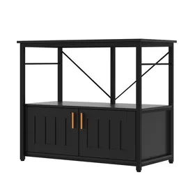 Comparer les prix de Support Pour Aquarium Meuble En Bois Et Métal Résistant Avec Rangement Aquarium Terrarium De Tortue Et Reptile Noir
