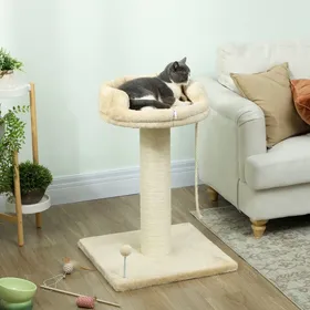 Comparer les prix de Arbre à chat Design - Griffoir Jeu Boule Corde et Plateforme Peluche pour Chat