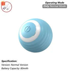 Meilleurs prix pour Balle interactive pour chatballe roulante automatique avec queuejouet coule intelligent pour animal de compagnie asteBleu Normal