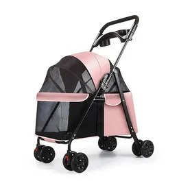 Comparer les prix de Poussette pour animaux BIPLUT pliable 4 roues 75 cm x 49 cm x 94 cm