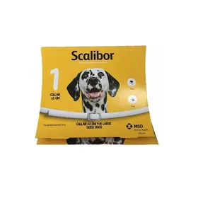 Comparer les prix de Collier anti-parasites SCALIBOR - 65 cm - Convient aux chiens de grande taille