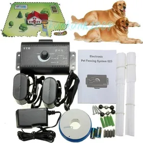 Meilleurs prix pour CLOTURE ELECTRIQUE POUR 2 CHIENS COLLIER ANTI FUGUE tanche Invisible Collier NF ALIMENTAIRE