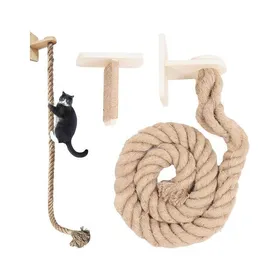 Comparer les prix de Corde descalade pour chats - Tour descalade pour chatons - Échelles dintérieur murales Paw Barn - Meuble de repos pour chatons
