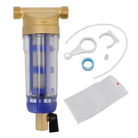 Comparer les prix de Filtre à eau à sédimentation cyclonique G1/2 po Filtre à eau à contre-courant en cuivre pur pour toute la maison pour laveuse