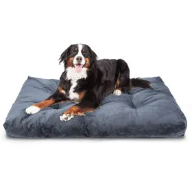 Meilleurs prix pour Nobleza - Coussin Chien Grande Taille, Panier Chien Lavable, Coussin pour Chien Anti Stress,  Gris Foncé, 122x74cm