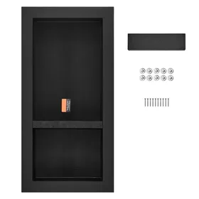 Comparer les prix de Niche de Douche - DUOKU - Modèle XPSNICHE1632 - 4064 x 8128 cm - Double Étagère - Plastique XPS