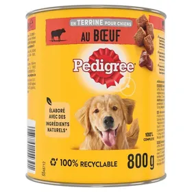 Meilleurs prix pour Repas Pour Chien - Pedigree - 441487 - Boîtes En Terrine - B?uf Et Carottes - 12 X 800g