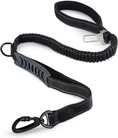 Comparer les prix de Laisse pour Chien Solide avec Poignée Rembourrée Corde Anti-Traction Laisse de Dressage Élastique pour Moyens et Grands Chiens e