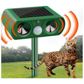 Meilleurs prix pour Repulsif Chat Exterieur Solaire Répulsif Chat Ultrason Repousse efficacement Les Chats Les Oiseaux Les Renards