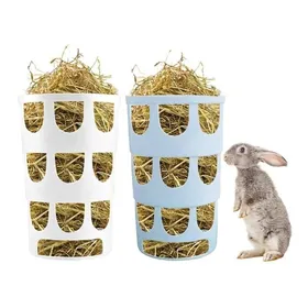 Meilleurs prix pour Rtelier Foin pour Lapin - Mangeoire Hangable pour Petits Animaux - Accessoire de Cage Plastique MANGEOIRE