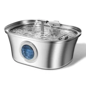 Comparer les prix de Fontaine à eau pour chats – Fontaine à eau de source – Capacité de 32 L – Silencieuse – Pose sur pied – Niveau deau visible –...