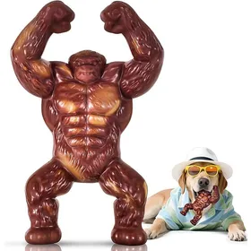 Meilleurs prix pour Os à mâcher indestructible au bœuf pour chiens - Jouet ultra-résistant pour chiens de taille moyenne à grande - Cadeau idéal pour vo