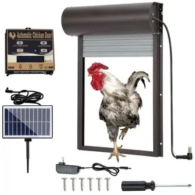 Comparer les prix de Porte automatique pour poulailler solaire – Sécurité renforcée – Minuterie réglable – Anti-pincement et prédateurs