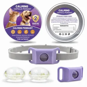 Meilleurs prix pour Collier Antiparasitaire Chien NaturelPendentif aux Huiles Essentielles avec 2 Capsules RemplaçablesRéglableCompatible AirTag