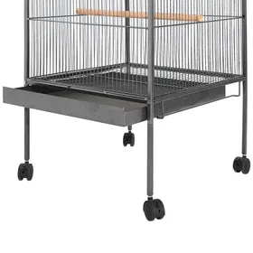 Meilleurs prix pour UU Cage à oiseaux Noir 54 x 54 x 146 cm Acier - Grand nichoir CHY146553