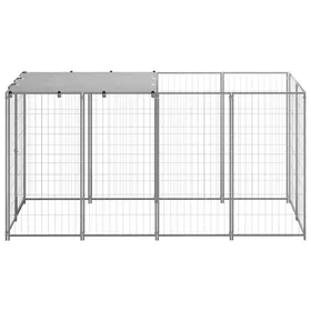 Meilleurs prix pour ANIMAL® Moderne Cage enclos Chenil enclos parc Argenté 242 m² Acier