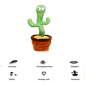 Comparer les prix de Jouet bébé cactus qui danse et répète - - 120 chansons - Vert vert PELUCHE POUR ANIMAL