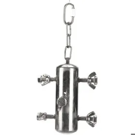 Meilleurs prix pour Jouet pour oiseau en acier inoxydable - LON® - Puzzle interactif - Multicolore - Pour perroquets perruches calopsittes