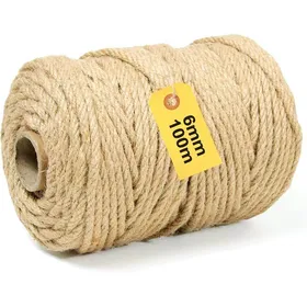 Comparer les prix de Corde Sisal Naturelle 100M x 6MM - Corde Arbre à Chat Résistante pour Réparation Griffoir DIY Jardin Décoration