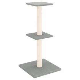 Meilleurs prix pour （SOLDES SEPT)Arbre à chat - Mobilier pour chat avec griffoirs en sisal gris clair 73 cm &9362040