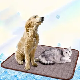Comparer les prix de Virex® Marron 55*70cm Tapis Rafraîchissant pour Chien Auto-Refroidissant – Coussin Rafraîchissant Été en Matériau Non Toxique et Dou