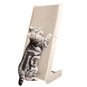 Comparer les prix de Griffoir Chat Bois Naturel et Sisal Incliné Stable Anti-Rayures Meubles Favorise lActivité Physique pour Chat dIntérieur