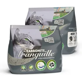 Meilleurs prix pour Litière Agglomérante Pour Chat Avec Charbon Actif Et Bicarbonate 2X65Kg-Contrôle Optimal Des Odeurs Et Facilite Le Nettoyage De