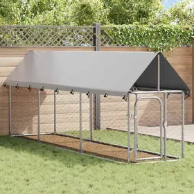 Meilleurs prix pour Promotion mars * Enclos/niche dextérieur - YUYUE - multiples utilisation - Chenil extérieur - avec toit - 400x100x150 cm_8690556