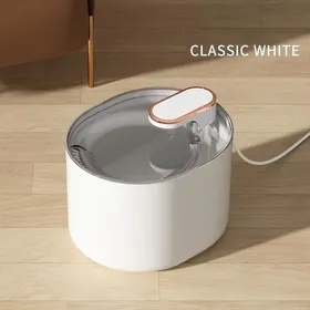Comparer les prix de Fontaine à eau automatique pour chat - Phoesky - 3 L - Lumières LED - Rechargeable USB - Silencieuse