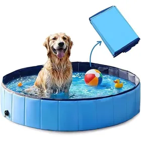 Comparer les prix de Piscine Pliable pour Chien80 * 20CM Piscine pour Grands et Petits ChiensPliable en PVC Bassin pour ChiensBaignoire pour Bleu
