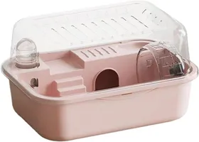 Meilleurs prix pour Grande Cage pour Hamster, Habitat pour Hamster, Respirant, Maison, Cage pour Petits Animaux pour Lapin, Souris,Sucre,Planeur, Rose