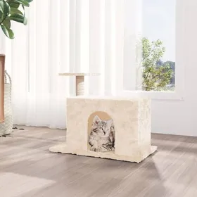 Meilleurs prix pour Arbre à chat/Meuble pour chat - UU - avec griffoir en sisal - Crème 51 cm G40