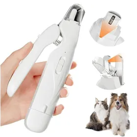 Comparer les prix de Coupe-griffes 2 en 1 pour chien et chat broyeur à griffes silencieux coupe-griffes pour chat2 lumières LED