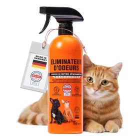 Meilleurs prix pour Spray Enzymatique – Destructeur d’Odeurs Puissant & Détachant – Urine de Chien & Chat Excréments Vomissures – Sans danger– 750ml
