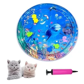 Comparer les prix de Tapis De Jeu pour ChatTapis de Jeu avec capteur deau pour Chats et Chiens Gonflable pour Chat Jouet Interactif Circular AIRE DE JEU