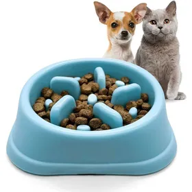 Comparer les prix de Gamelle Anti Glouton ChienGamelle dalimentation Lente avec Base AntidérapanteFavorise la Digestion de lanimalSiliconeBleu
