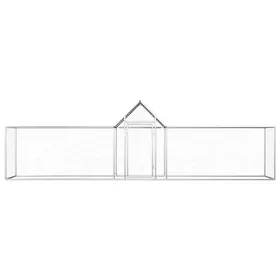 Meilleurs prix pour &Mode Enclos Maison poules - Poulailler 5 x 1 x 15 m Acier galvanisé Sale219265