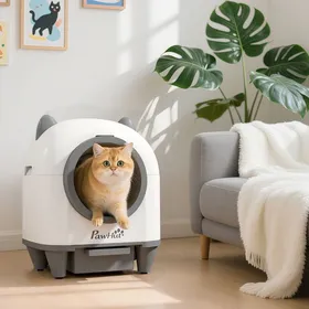 Comparer les prix de MOTHINESSTO4392-Bac à litière pour chat autonettoyant 80L bac à litière automatique contrôle app anti-pinch 555 x 51 x 60 cm bl