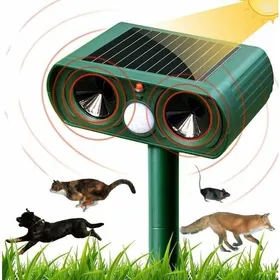 Comparer les prix de Répulsif ultrason solaire - MHY® - Sensibilité réglable - Fréquence réglable - Zone de couverture 37 m² - Détection 8 m