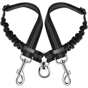Meilleurs prix pour Laisses Double pour 2 Chiens Double Laisse sans enchevtrement pour Chiens Marchant en entranement Pivot sur 360 Longueur PZCC