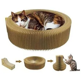 Comparer les prix de Griffoir Chat Carton 50cm Haute Densité Pliable Confortable pour Canapé Entretien Griffes Naturel