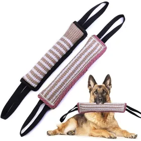 Meilleurs prix pour Jouet à mâcher pour chien en jute - Boudin résistant - Idéal dressage et tir à la corde - Taille L
