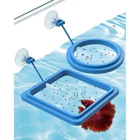 Comparer les prix de 2 pcs Anneaux d’Alimentation d’Aquarium Ronds et carrés Mangeoires flottantes avec ventouses Petits 2 2 pcs(ronde carrée) MANGEOIRE
