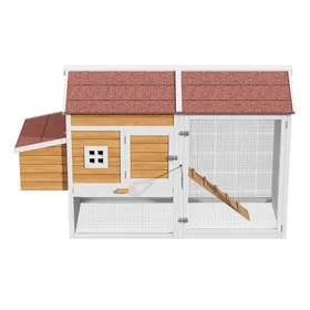 Comparer les prix de Poulailler pouvant accueillir jusquà 6 poules avec pondoir enclos pour poules 185 x 91 x 115 cm couleur bois
