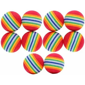 Comparer les prix de Jouet balle pour chat - MICH - 10 pièces - Arc-en-ciel - Mousse douce - Diamètre 3.5 cm - Multicolore