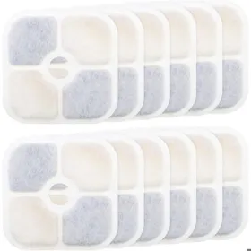 Comparer les prix de Filtres pour fontaine à eau - KZQ - Catit PIXI 43717 - Lot de 12 - Charbon actif - Eau propre et fraîche