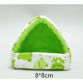 Comparer les prix de Maison dhiver pour hamster - Phoesky - 8x8 cm - Motif grenouille - Coton - Antidérapant - Respirant - Épaissie